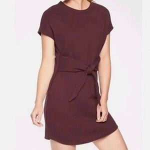 Athleta tie front Embrace burgundy dress size M